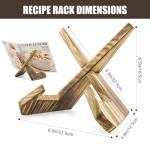 Wooden Cookbook Stand for Kitchen Counter