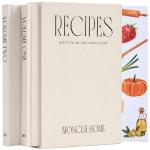 Set of 2 Blank Recipe Books with Stickers