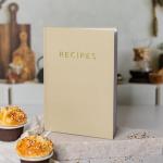 Blank Recipe Book with Waterproof Cover for Your Recipes