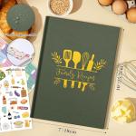 A5 Waterproof Blank Recipe Book with Stickers