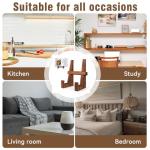 Wooden Cookbook Stand - 8.8 inch Kitchen Holder