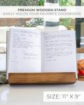 Wooden Cookbook Stand for Easy Kitchen Cooking