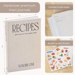 Set of 2 Blank Recipe Books with Stickers