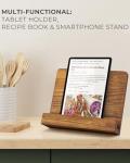 Wooden Cookbook Stand for Easy Kitchen Cooking