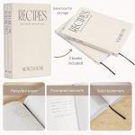 Set of 2 Blank Recipe Books with Stickers