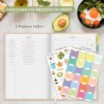 A5 Waterproof Blank Recipe Book with Stickers