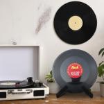 Rustic Black Wooden Cookbook Stand for Kitchen