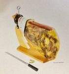 Serrano Ham Set with Cutting Board and Knife