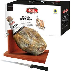 Serrano Ham Gift Set with Jamonera and Knife