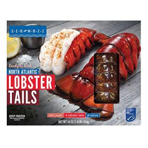 Seamazz Frozen Lobster Tail Tray with 4 Tails