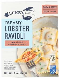 Lukes Lobster Ravioli, 8 Oz Package