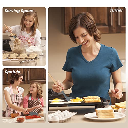 33 Piece Silicone Wood Handle Kitchen Utensil Set