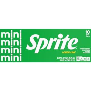 Sprite Lemon-Lime Caffeine Free Mini Cans, 10 Pack
