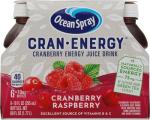 Ocean Spray Cran-Energy Cranberry Raspberry Juice, 6-Pack