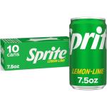 Sprite Lemon-Lime Caffeine Free Mini Cans, 10 Pack