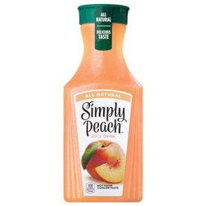 Simply Peach Juice, 52 Fl Oz Bottle