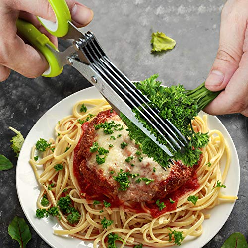 X-Chef Herb Scissors with 5 Blades & Safety Cover