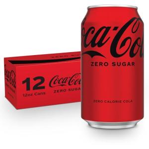 Coca-Cola Zero Sugar Soda, 12 Pack Cans