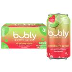 Bubly Strawberry Sunset Sparkling Water, 8 Pack
