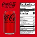 Coca-Cola Zero Sugar Soda, 12 Pack Cans