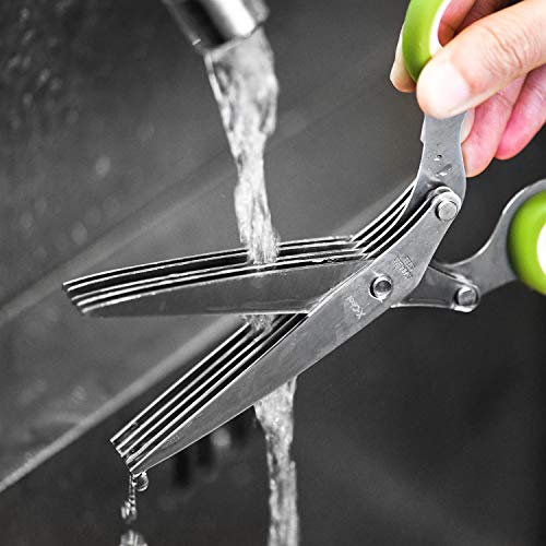 X-Chef Herb Scissors with 5 Blades & Safety Cover