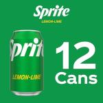 Sprite Lemon Lime Soda, 12 oz Cans, 12 Pack