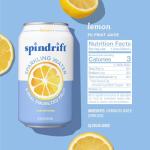 Spindrift Lemon Sparkling Water, 12 oz, 8-Pack