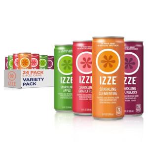 Izze Sparkling Juice Variety Pack, 24 Count
