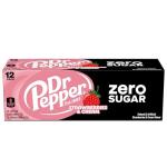 Dr Pepper Zero Strawberry Cream Soda, 12-Pack