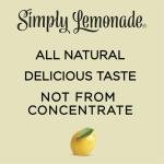 All-Natural Simply Lemonade, 52 Fl Oz