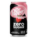 Dr Pepper Zero Strawberry Cream Soda, 12-Pack
