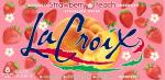 La Croix Strawberry Peach Sparkling Water, 8 Pack