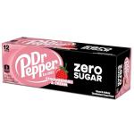 Dr Pepper Zero Strawberry Cream Soda, 12-Pack