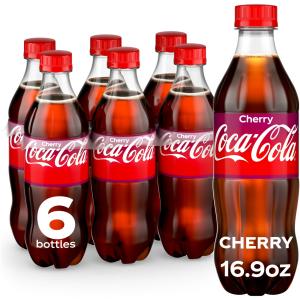 Cherry Coke Soda 16.9 oz, 6 Pack