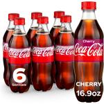 Cherry Coke Soda 16.9 oz, 6 Pack