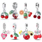 Fruit Charms for DIY Bracelets - 925 Silver
