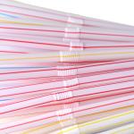 Colorful & Black Plastic Drinking Straws for Parties