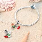 Fruit Charms for DIY Bracelets - 925 Silver