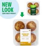 Frozen Banana Nut Muffins, 4 Count Pack