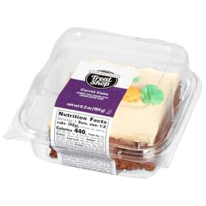 Carrot Cake Cream Cheese Icing Snack Slices