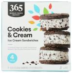 Whole Foods Market Cookies & Cream Ice Cream Sandwiches