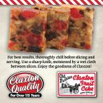 Claxton Fruit Cake 3 lb - Fresh from Bakery