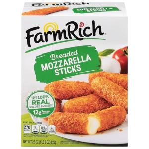 Frozen Mozzarella Cheese Sticks – 22 oz Snack