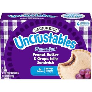 Smucker's Uncrustables Peanut Butter & Grape Sandwiches