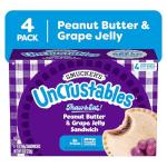 Smucker's Uncrustables Peanut Butter & Grape Sandwiches