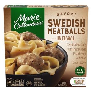 Marie Callender's Swedish Meatballs Microwave Bowl