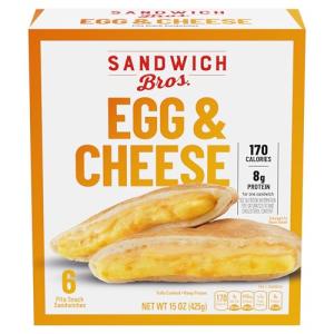 Egg and Cheese Flatbread Sandwiches - 6 Pack