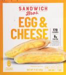 Egg and Cheese Flatbread Sandwiches - 6 Pack