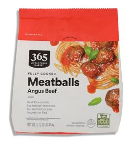 Whole Foods Angus Beef Frozen Meatballs, 16 OZ