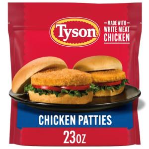 Tyson Frozen Chicken Patties, 23 Ounce Pack